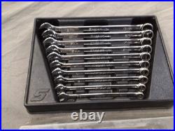 Snap-on Long Combination Spanner Set 10 Pieces Hardly Used With Case 10to 19mm