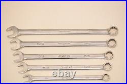 Snap-on OEXL 707B Long Combination Wrench Set 7 piece set 3/8 to 3/4 withTray