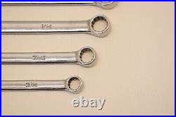 Snap-on OEXL 707B Long Combination Wrench Set 7 piece set 3/8 to 3/4 withTray