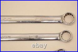 Snap-on OEXL 707B Long Combination Wrench Set 7 piece set 3/8 to 3/4 withTray