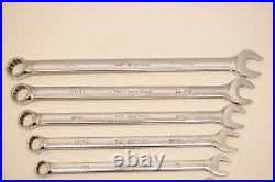 Snap-on OEXL 707B Long Combination Wrench Set 7 piece set 3/8 to 3/4 withTray