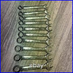 Snap-on OEXSM710B 12 Point 10-19mm small Combination Wrenches 10 Piece Set
