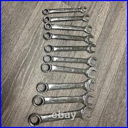 Snap-on OEXSM710B 12 Point 10-19mm small Combination Wrenches 10 Piece Set