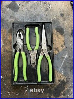 Snap-on Pliers Set, Long Nose, Standard And Side Cutter