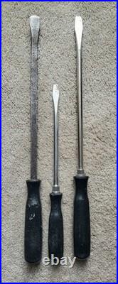 Snap-on Pry Bars and Scratch Awls Set of 3 USA Made