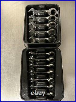Snap-on Ratchet Spanners. Snap On Stubby Ratchet Spanners 8mm-19mm Midget Spann