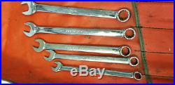 Snap-on SAE 12 Point Combination Wrench Set, OEX713, 3/8 1 1/8, 13 Piece
