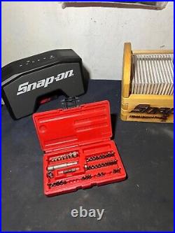 Snap on SDM410 ratchet screwdriver case with 41 bits