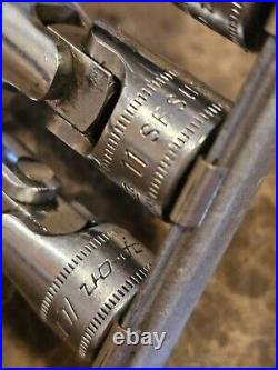 Snap-on SFSUM Swivel Socket Set 3/8 Drive 9 Pc Set Made in USA 10mm 18mm NICE