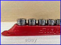 Snap-on Set Of 11 Drive 12-point Shallow 1/4 Sockets Genuine