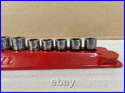 Snap-on Set Of 11 Drive 12-point Shallow 1/4 Sockets Genuine