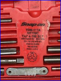 Snap on Tap and Die Set Rethreading Kit TDM 117A / See Description