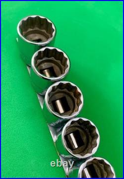 Snap-on Tools 12pc 3/8 Drive METRIC Shallow 12 Point Socket Set 212FMY, 8-19 mm