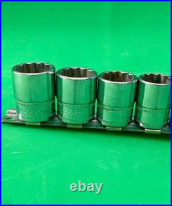 Snap-on Tools 12pc 3/8 Drive METRIC Shallow 12 Point Socket Set 212FMY, 8-19 mm