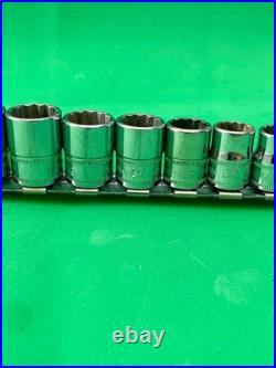 Snap-on Tools 12pc 3/8 Drive METRIC Shallow 12 Point Socket Set 212FMY, 8-19 mm
