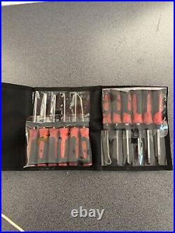Snap-on Tools 12pc RED Soft Grip Mini Screwdriver & Pick Set SGMINI12A