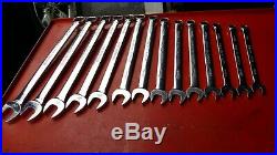 Snap-on Tools 15 Piece Metric Combo Wrench Set 10mm To 24mm No Reserve