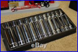 Snap-on Tools 1/4 Drive Metric Shallow Deep Socket Set 24pc 5-15 124STTMM Snap-on Tools 1/4 Drive Metric Shallow Deep Socket Set 24pc 5-15 124STTMM
