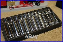 Snap-on Tools 1/4 Drive Metric Shallow Deep Socket Set 24pc 5-15 124STTMM