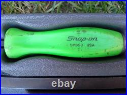 Snap-on Tools 4pc GREEN Hard Grip Striking Prybar Set Old Style Ltd. Edition