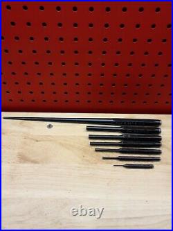 Snap-on Tools 7 Piece Assorted Punch & Pin Set LIGHTLY USED NICE See Details USA