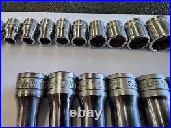 Snap-on Tools EXTREMELY RARE 24pc 3/8 1/2 Mix Drive BS & WHITWORTH Socket Set