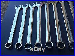 Snap-on Tools Metric Combination Wrench Set 23-36mm OEXM230A-OEXM360 10 Piece
