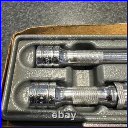 Snap on Tools NEW 303SXWKL 3 pc 1/2 Drive 3 5 8 Locking Wobble Extension Set