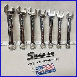 Snap-on Tools USA 7-Piece OEXM Short Stubby METRIC 12-Point Combo Wrench Set