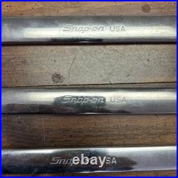 Snap-on Tools USA 8pc SAE FLANK DRIVE 12PT Chrome CombinationWrench set