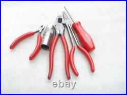 Snap on Tools x 5 Pliers, screwdriver etc