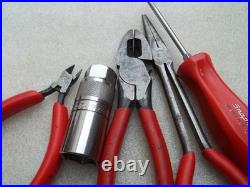 Snap on Tools x 5 Pliers, screwdriver etc