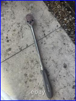 Snap-on USA Long Handle Ratchet Wrench Soft Grip SHLD8 1/2