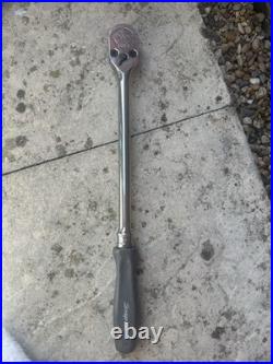Snap-on USA Long Handle Ratchet Wrench Soft Grip SHLD8 1/2