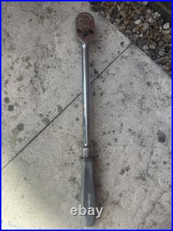 Snap-on USA Long Handle Ratchet Wrench Soft Grip SHLD8 1/2