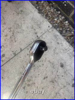 Snap-on USA Long Handle Ratchet Wrench Soft Grip SHLD8 1/2 Snap-on USA Long Handle Ratchet Wrench Soft Grip SHLD8 1/2