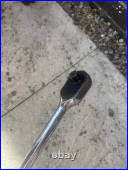 Snap-on USA Long Handle Ratchet Wrench Soft Grip SHLD8 1/2