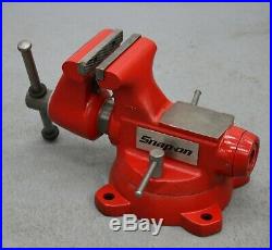 Snap-on / Wilton 5 Bench Vise with Swivel Base & Pipe Jaws 5-3/4 Opening 1750