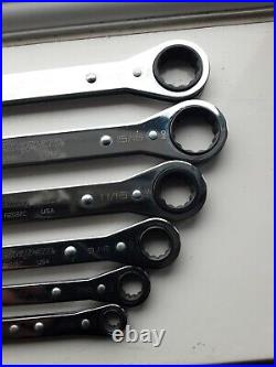Snap on a/f ratchet spanners 1/4 15/16 plus 3 metric non workers