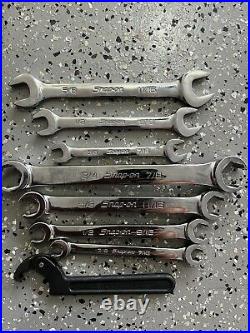 Snap on flare nut wrench set line wrench open end