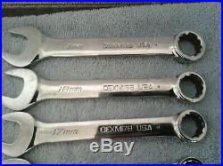 Snap on short spanners 10 19mm