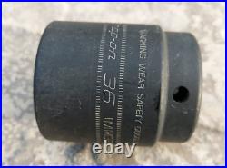 Snap on socket Short Impact Socket. 36mm 1/2 drive. IMM350