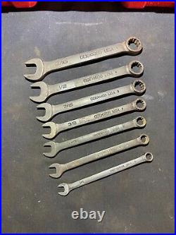 Snap on spanners AF imperial industrial finish set GOEX 1/4 9/16 combination