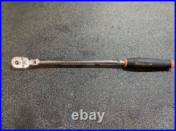 Snap-on thrllf72 1/4 drive dual 80 extra long soft grip flex head quick release