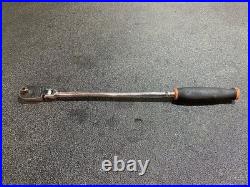 Snap-on thrllf72 1/4 drive dual 80 extra long soft grip flex head quick release
