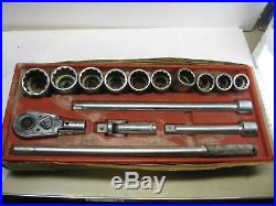 Snap-on tools 3/4 drive RATCHET HEAD, SOCKETS EXTENSIONS, GENERAL SET USA Nice