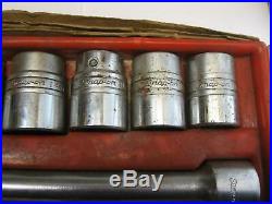 Snap-on tools 3/4 drive RATCHET HEAD, SOCKETS EXTENSIONS, GENERAL SET USA Nice