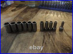 Snap on tools 3/8 drive Semi Deep socket set 7-19mm FSMS £270RRP