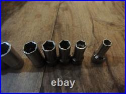 Snap on tools 3/8 drive Semi Deep socket set 7-19mm FSMS £270RRP