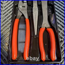 Snap on tools orange soft grip xtra long heavy duty plier set pl330